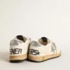 Ball Star Young in nappa with silver glitter star and heel tab