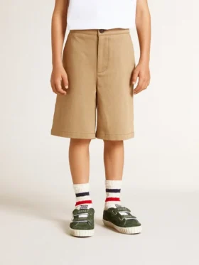 Boys’ shorts in beige cotton
