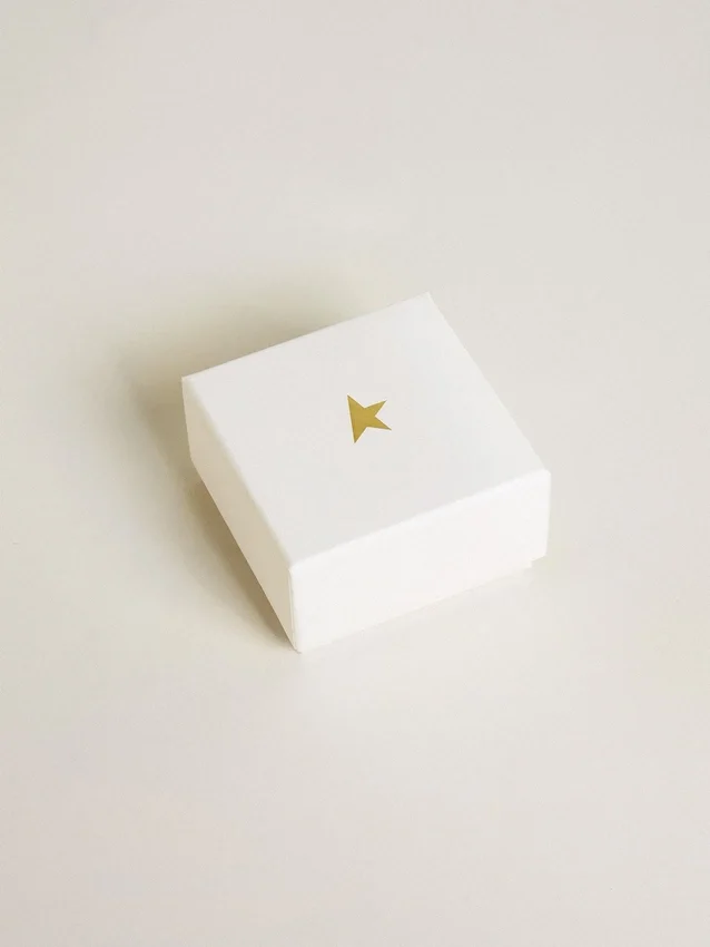 Letter P charm in gold-colored brass with crystals