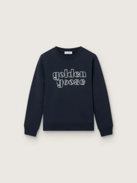 Journey boys’ sweatshirt in blue cotton blend with a contrasting logo