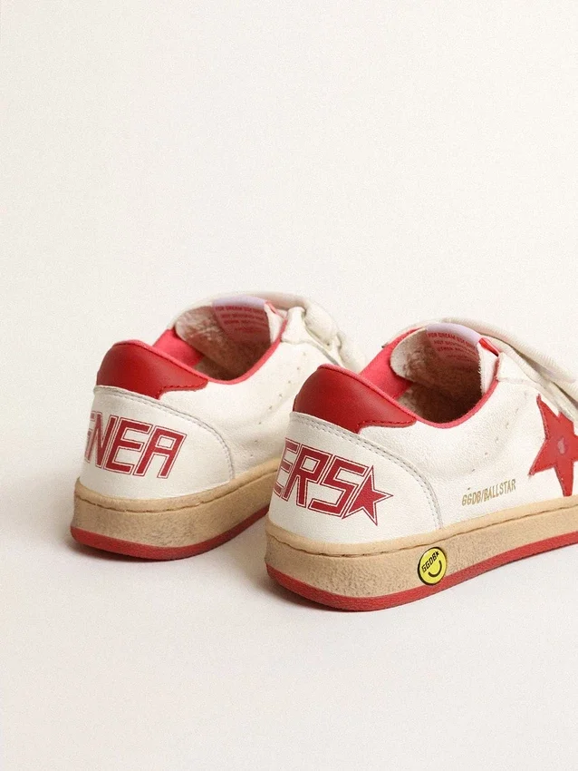 Junior Ball Star in nappa with red leather star and heel tab