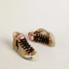 Junior Francy Penstar in gold sequins with ice-gray suede star