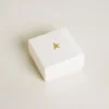 Letter N charm in gold-colored brass with crystals