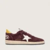Women's Ball Star in chocolate nubuck with leather star and heel tab
