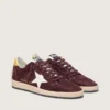 Women's Ball Star in chocolate nubuck with leather star and heel tab