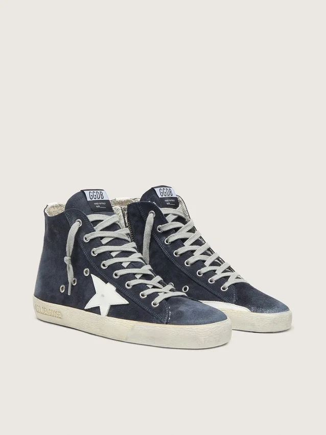 Men's Francy in leather with leather star and heel tab