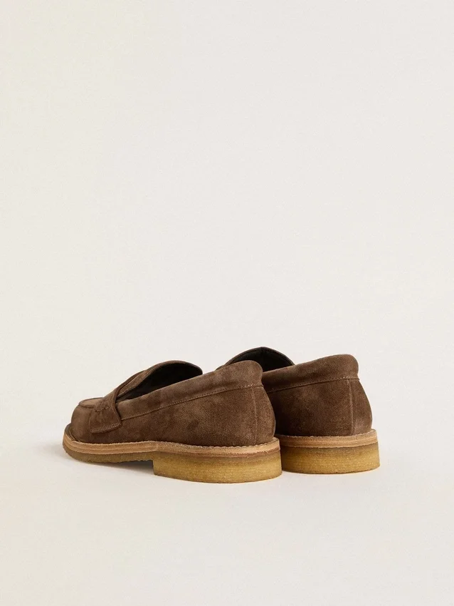 Men's Jerry loafer in dove-gray suede