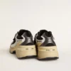 Men’s Lightstar in white leather and black mesh with black TPU star