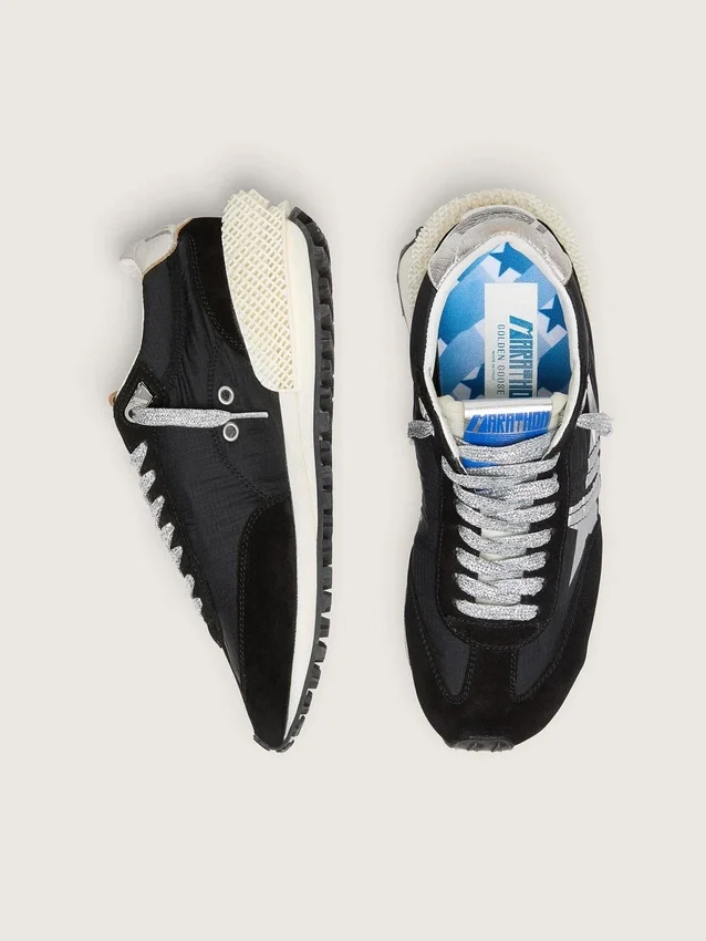 Women’s Marathon with black ripstop nylon upper and silver star