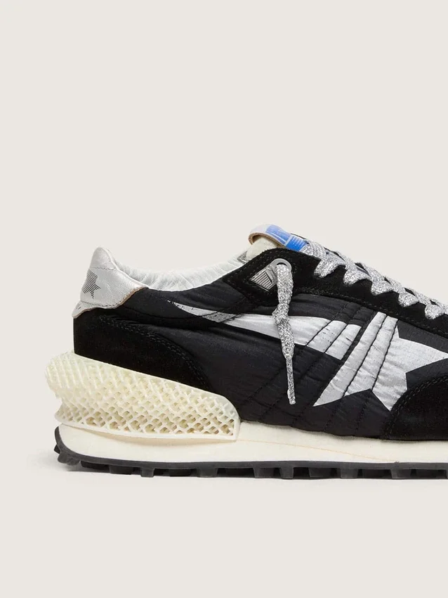 Women’s Marathon with black ripstop nylon upper and silver star