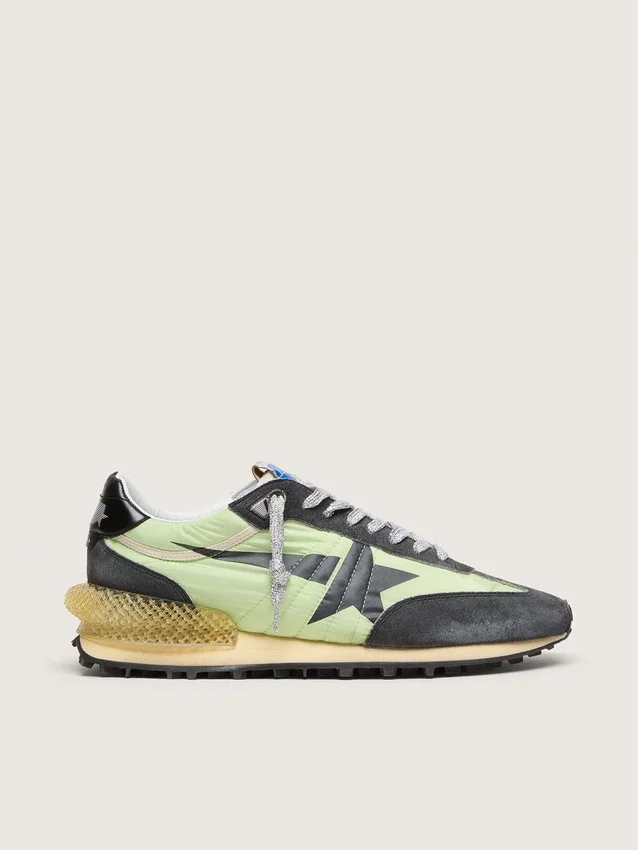 Women’s Marathon with green nylon upper and black star