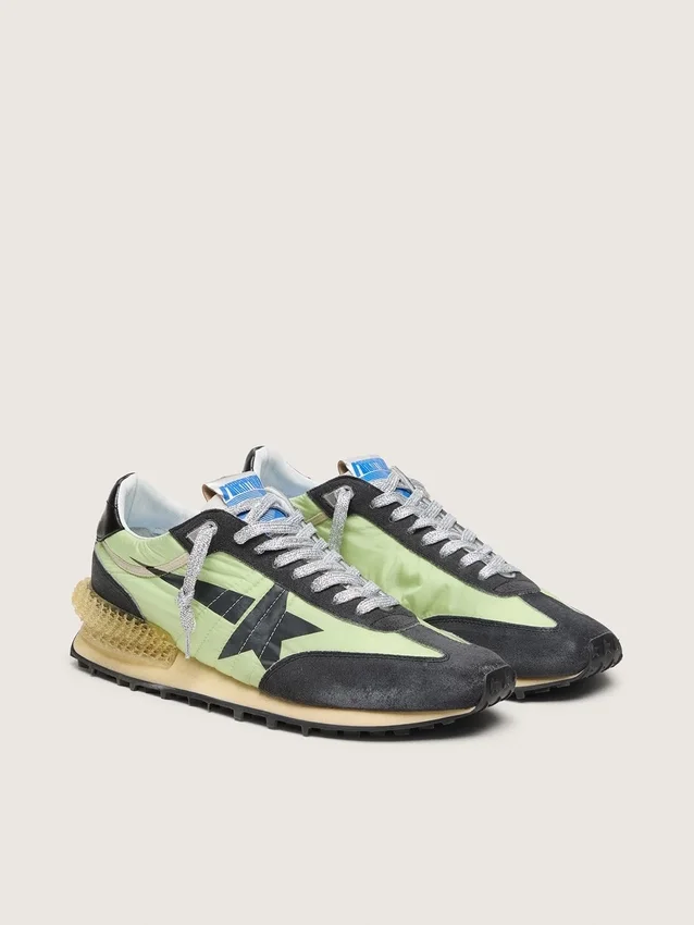 Women’s Marathon with green nylon upper and black star
