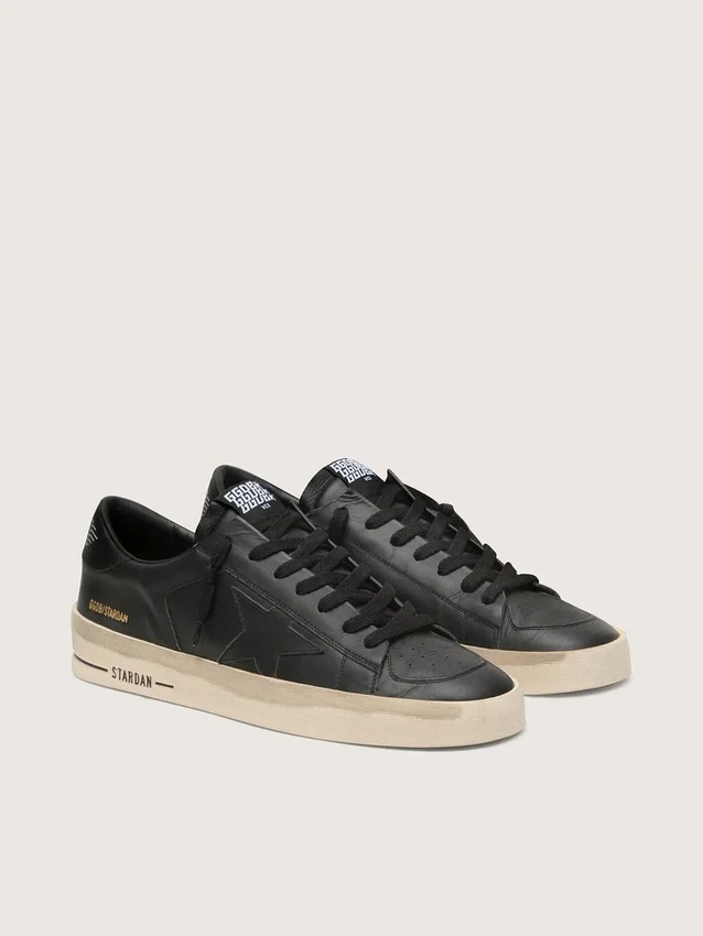 Men's Stardan in total black leather