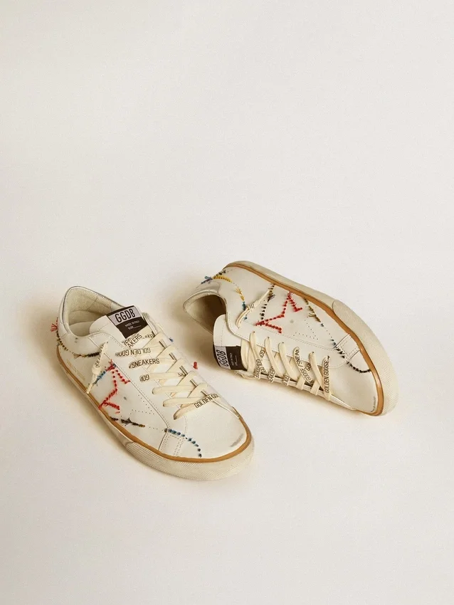Men’s Super-Star LTD with perforated star and metallic leather heel tab