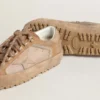 Men's Super-Star Ski in Dolmias and caramel suede with marble nubuck star and heel tab