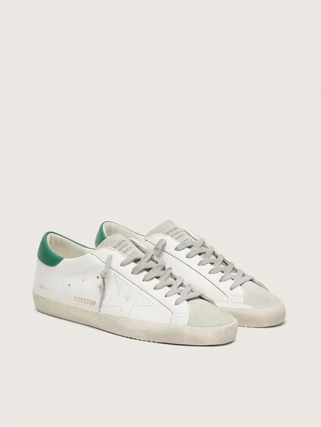 Men’s Super-Star with perforated star and green heel tab