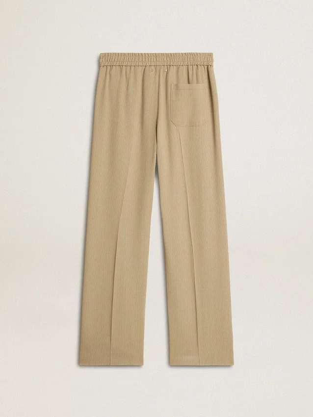 Men's travertine-colored joggers