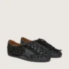 Men's True-Star in black suede with Swarovski crystals and black leather star