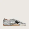 Men's True-Star in silver sequins with black star and silver leather heel tab
