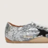 Men's True-Star in silver sequins with black star and silver leather heel tab