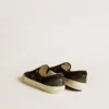 Men's VCE Penstar in black suede with black leather heel tab