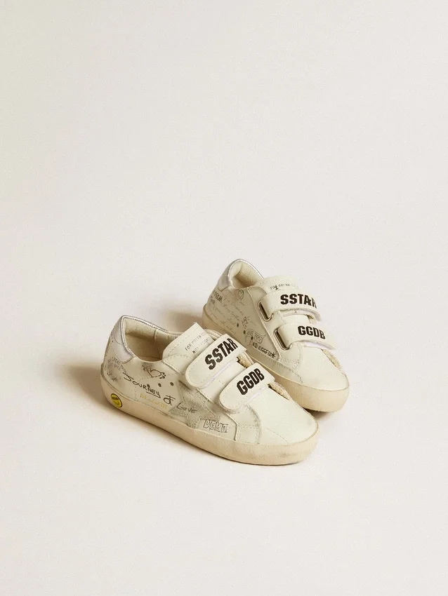 Old School Junior with suede star and metallic leather heel tab