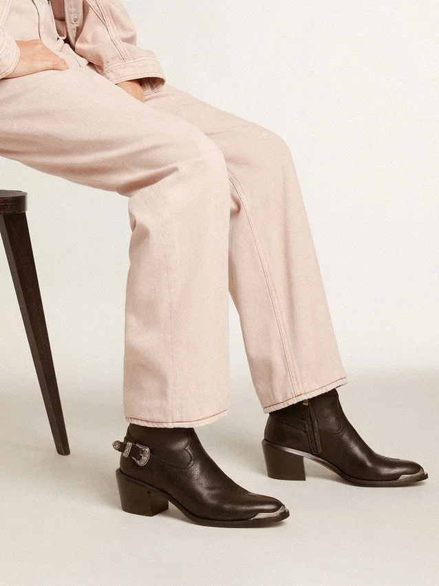 Patty ankle boots in black leather