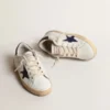 Super-Star Junior in nappa with a printed star and black heel tab