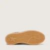 Women's Ball Star in leopard-print pony skin with platinum leather star and white leather heel tab