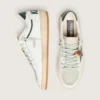 Men’s Ball Star LTD in white leather with green star and Skins