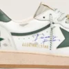 Men’s Ball Star LTD in white leather with green star and Skins
