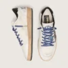 Men's Ball Star LTD in white nappa leather with black leather star and heel tab
