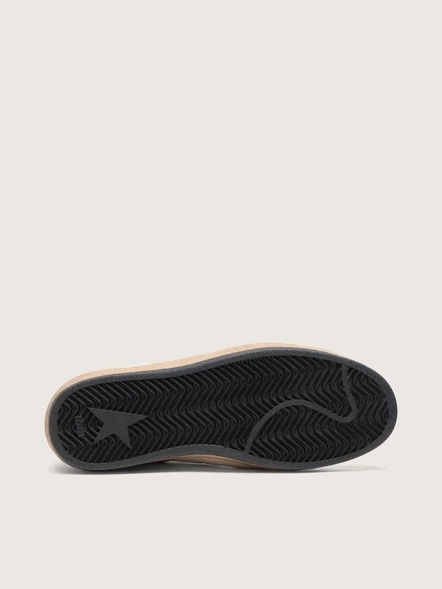 Men's Ball Star LTD in white nappa leather with black leather star and heel tab
