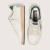 Men's Ball Star Wishes in white nappa leather with green leather star and heel tab
