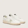 Women's Ball Star with ice-gray suede star and glossy black leather heel tab