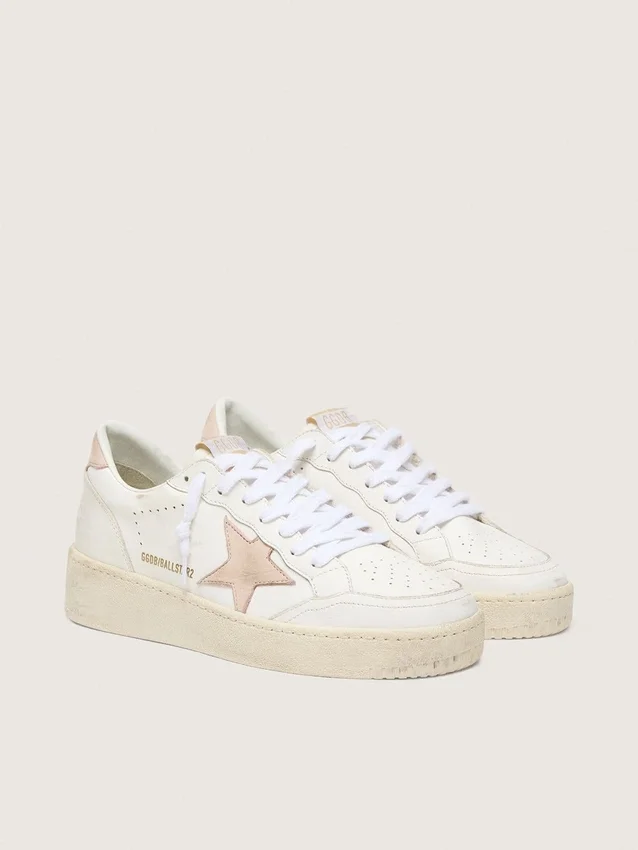 Women's Ball Star with pink nubuck star and heel tab