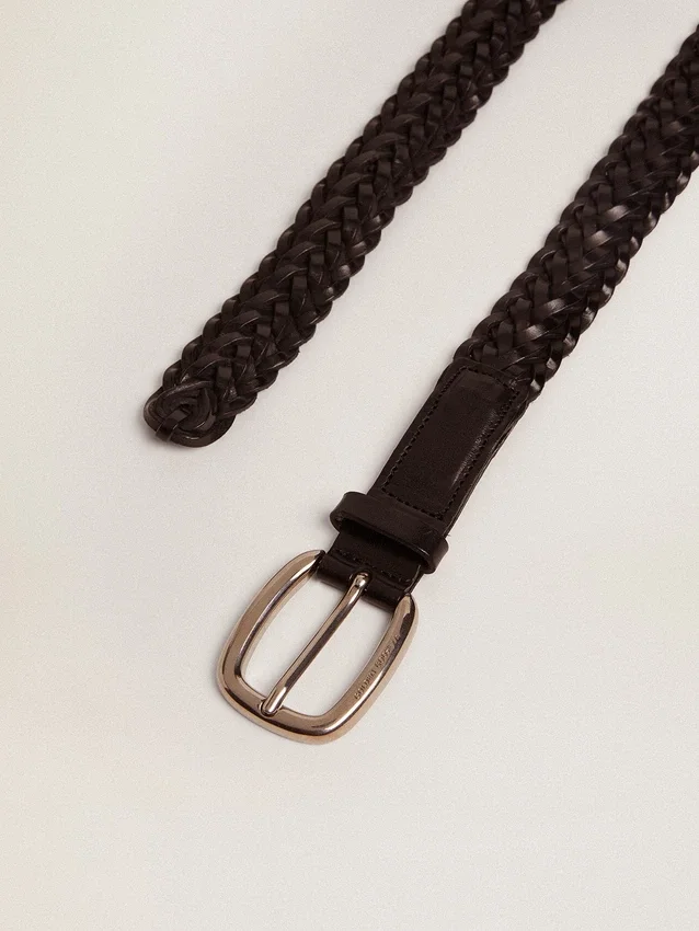 Women's belt in black leather