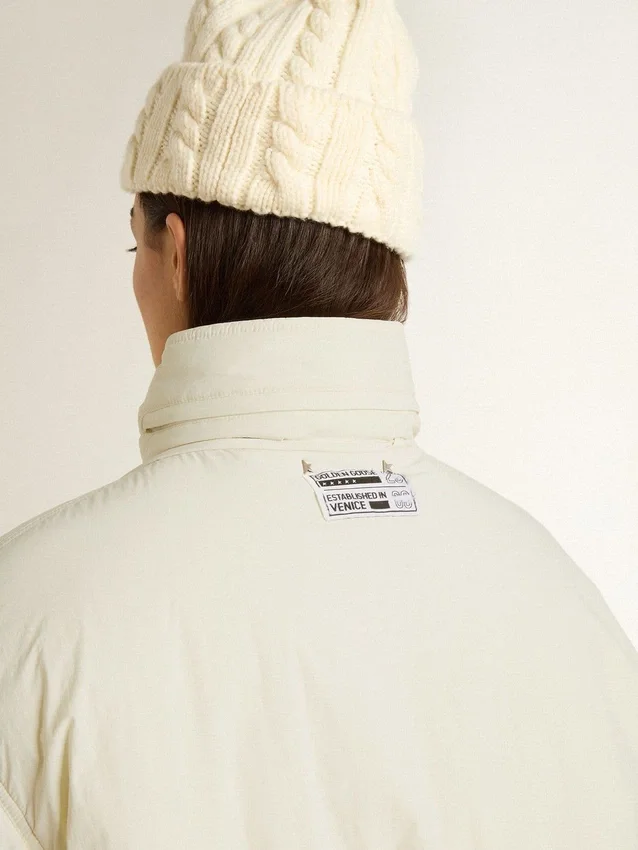 Women’s cream padded jacket