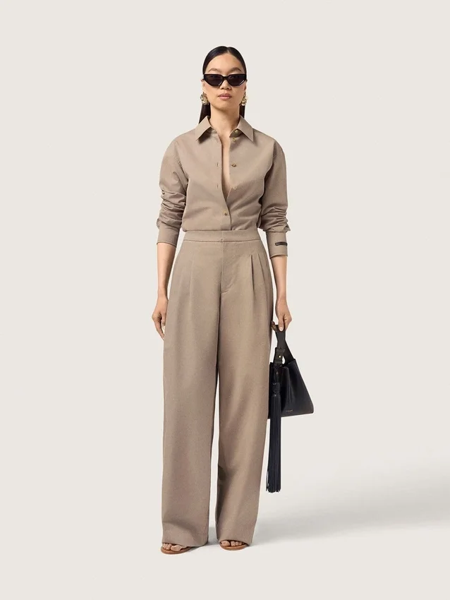Rectangular style sunglasses with black frame and lenses