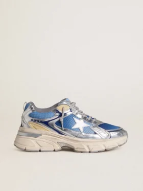 Women's Lightstar in light blue mesh with white TPU star and silver bio-based inserts