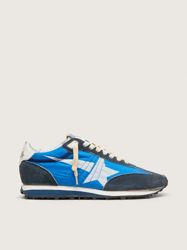 Women’s Marathon with blue nylon upper and white star