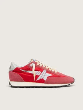 Men’s Marathon with red nylon upper and silver star