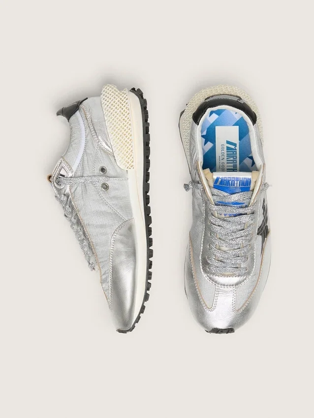 Men’s Marathon with silver ripstop nylon upper and black star
