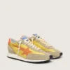 Men’s Marathon with yellow nylon upper and orange star