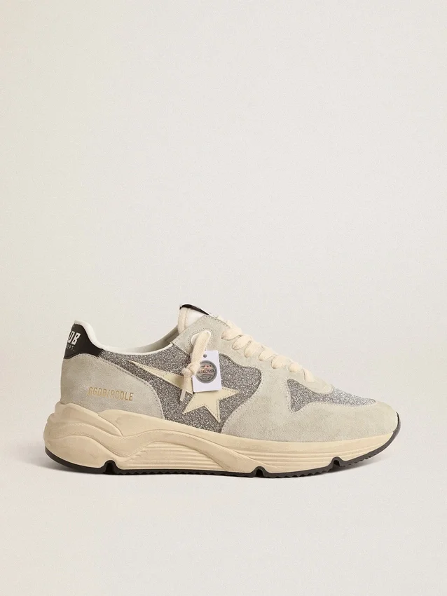 Women's Running Sole embellished with Swarovski crystals and ivory star