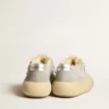 Women’s Space-Star shoes in ice-gray suede with shearling lining