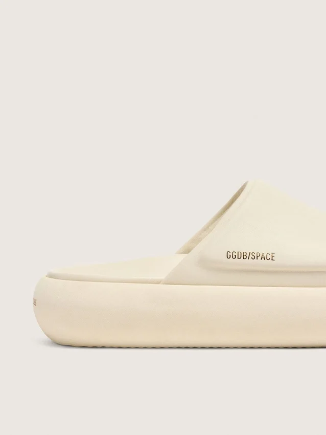 Women's Space-Star slip-ons in white leather