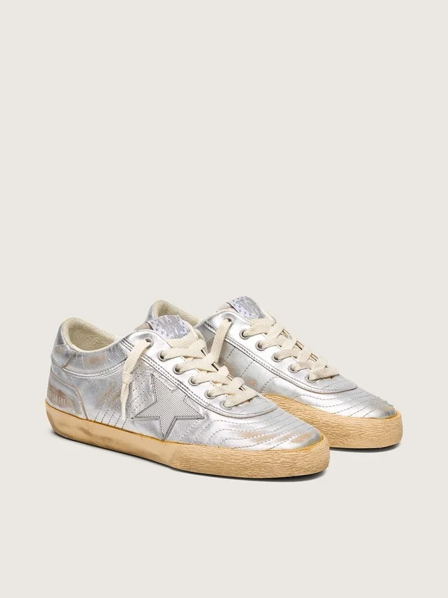 Women's Super-Star LAB in metallic nappa with silver TPU star