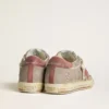 Women's Super-Star LTD in gray suede with red waxed suede star and heel tab
