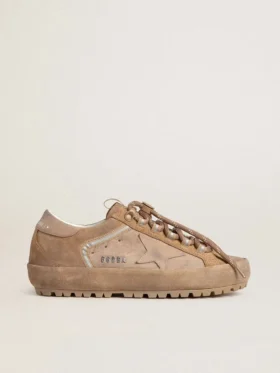 Women's Super-Star Ski in Dolmias and caramel suede with marble nubuck star and heel tab
